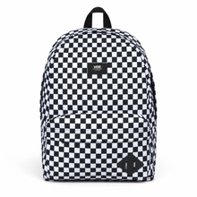 Load image into Gallery viewer, Mochila Vans con Diseño de Cuadros Blanco y Negro, Bolsillo Frontal y Asa Superior | Segunda mano