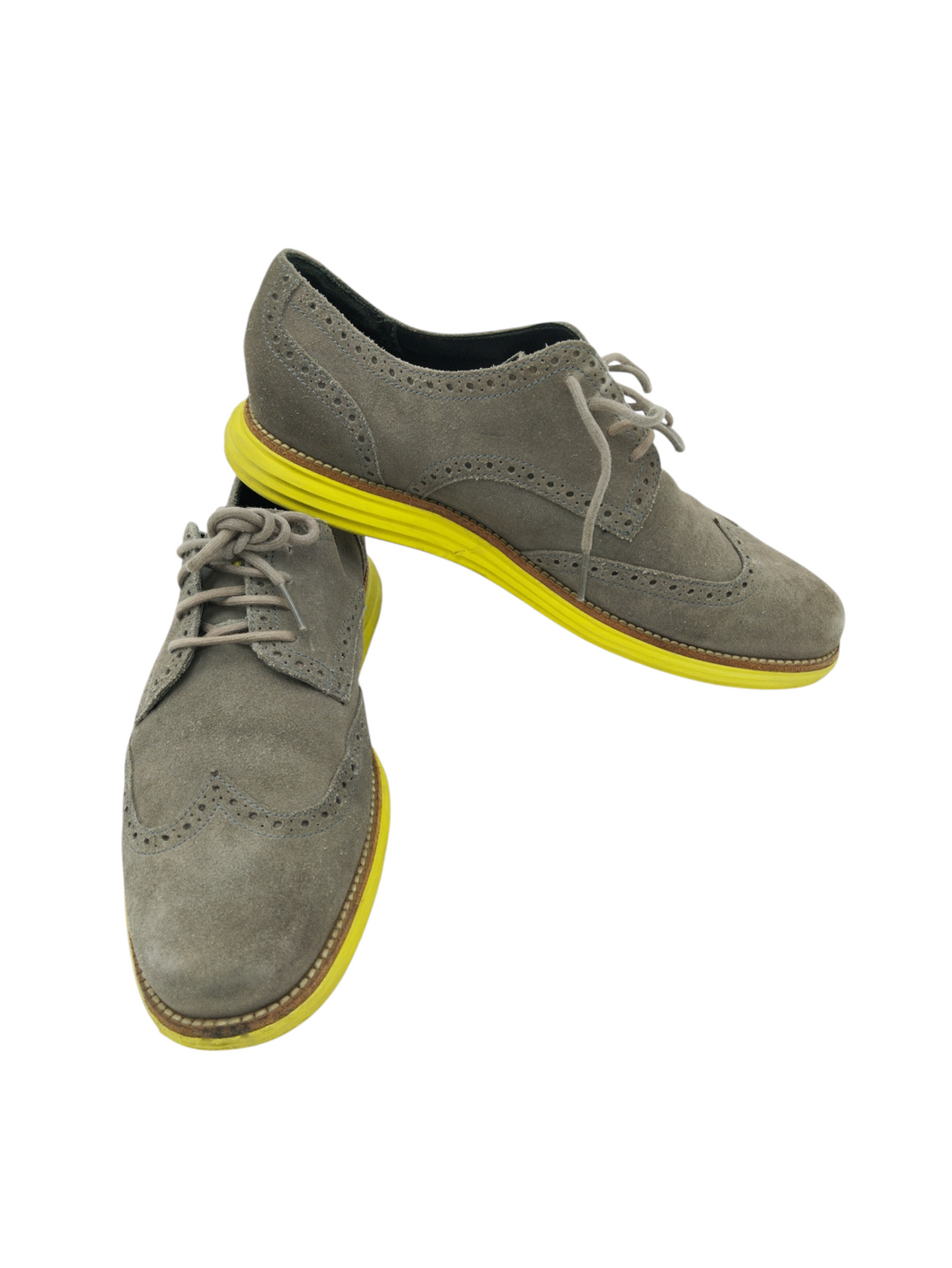 Zapato gris de agujeta casual COLE HAAN #10 (29) suela manchada ¡Doble uso!