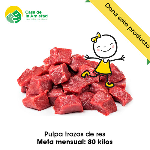 Súper ayuda - dona trozos de res