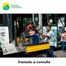 Cargar imagen en el visor de la galería, Traslado de paciente pediátrico a consulta médica con apoyo de Casa de la Amistad