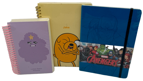 Libreta Cartoon Network y Marvel