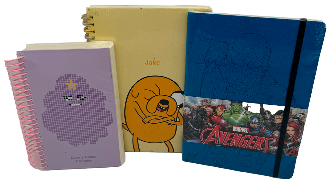 Libreta Cartoon Network y Marvel