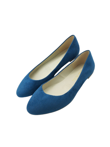 Zapatos estilo flats color azul con suela de goma marca DABAL DE LIZ para dama talla 24 artículo de doble uso en buen estado