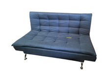 Load image into Gallery viewer, Sofa Cama en Poliester, color Azul. Articulo de doble uso.