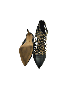 Shooties color negro estilo gladiador. Talla 26. Artículo de doble uso.
