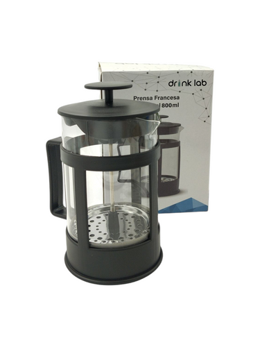 Prensa francesa individual capacidad de 800ml de acero inoxidable marca DRINK LAB Artículo nuevo en buen estado incluye caja