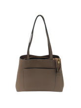 Cargar imagen en el visor de la galería, Bolso estilo Satchel en Vinipiel color Café. De asas. Artículo de doble uso.