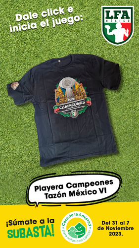 Playera Campeones Tazón México IV